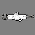 Key Clip W/ Key Ring & Chicken (Right Side) Key Tag